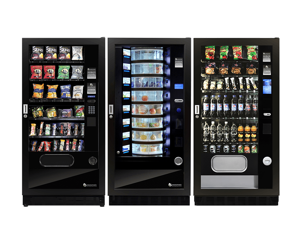 cold drinks and food vending machines